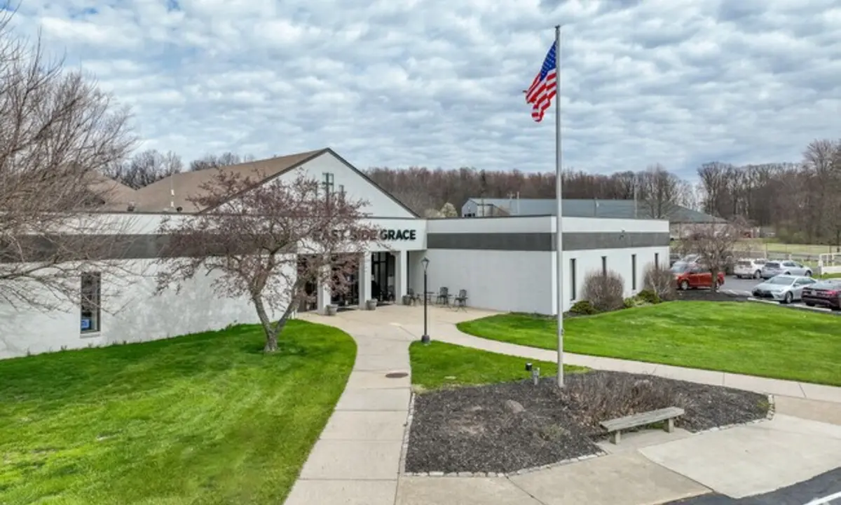 The entrance to Grace Christian School in Blacklick