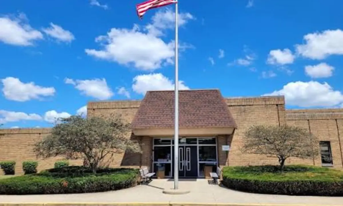 The entrance to Groveport Madison Middle School North