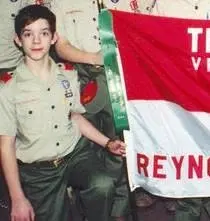 Adam Schneider as a founding Troop 826 Scout