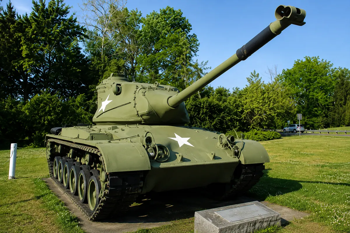 M47 Patton tank displayed at VFW Post 9473 in Reynoldsburg, Ohio
