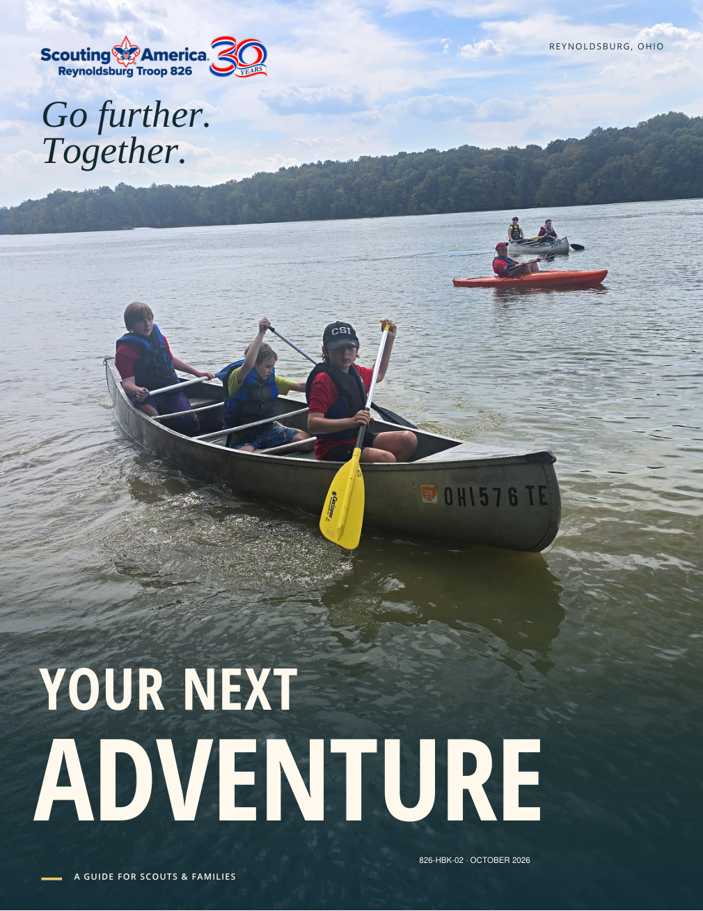 Troop 826 Visitor Guide cover: Your Next Adventure